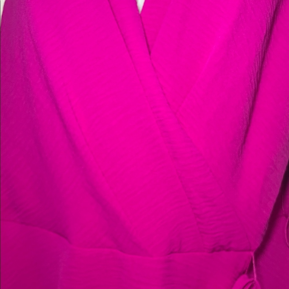 DKNY Fuchsia High Low Dress sz 10 - Picture 4 of 7